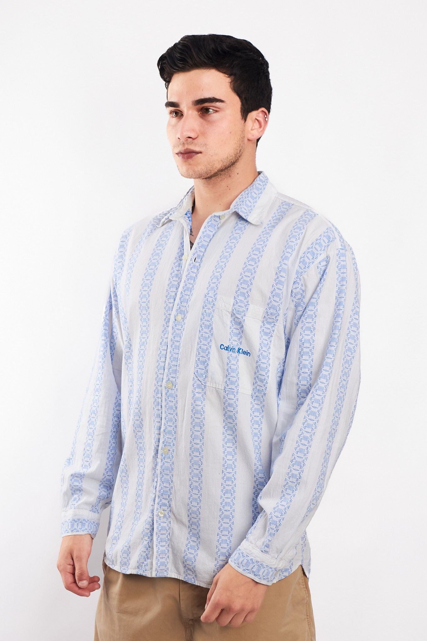 1980 Calvin Klein Linen Shirt (L)