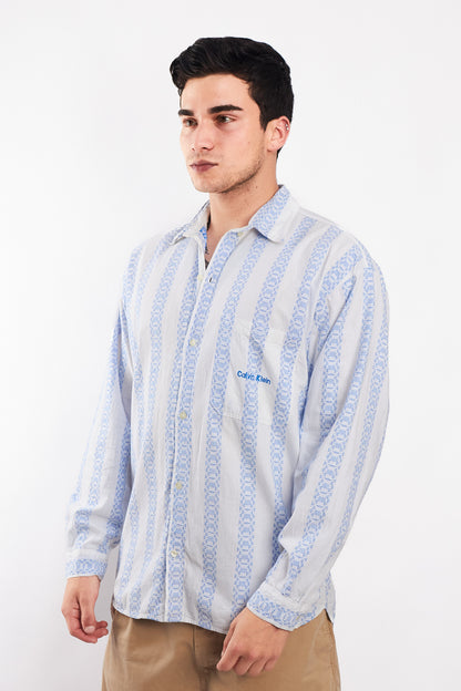 1980 Calvin Klein Linen Shirt (L)