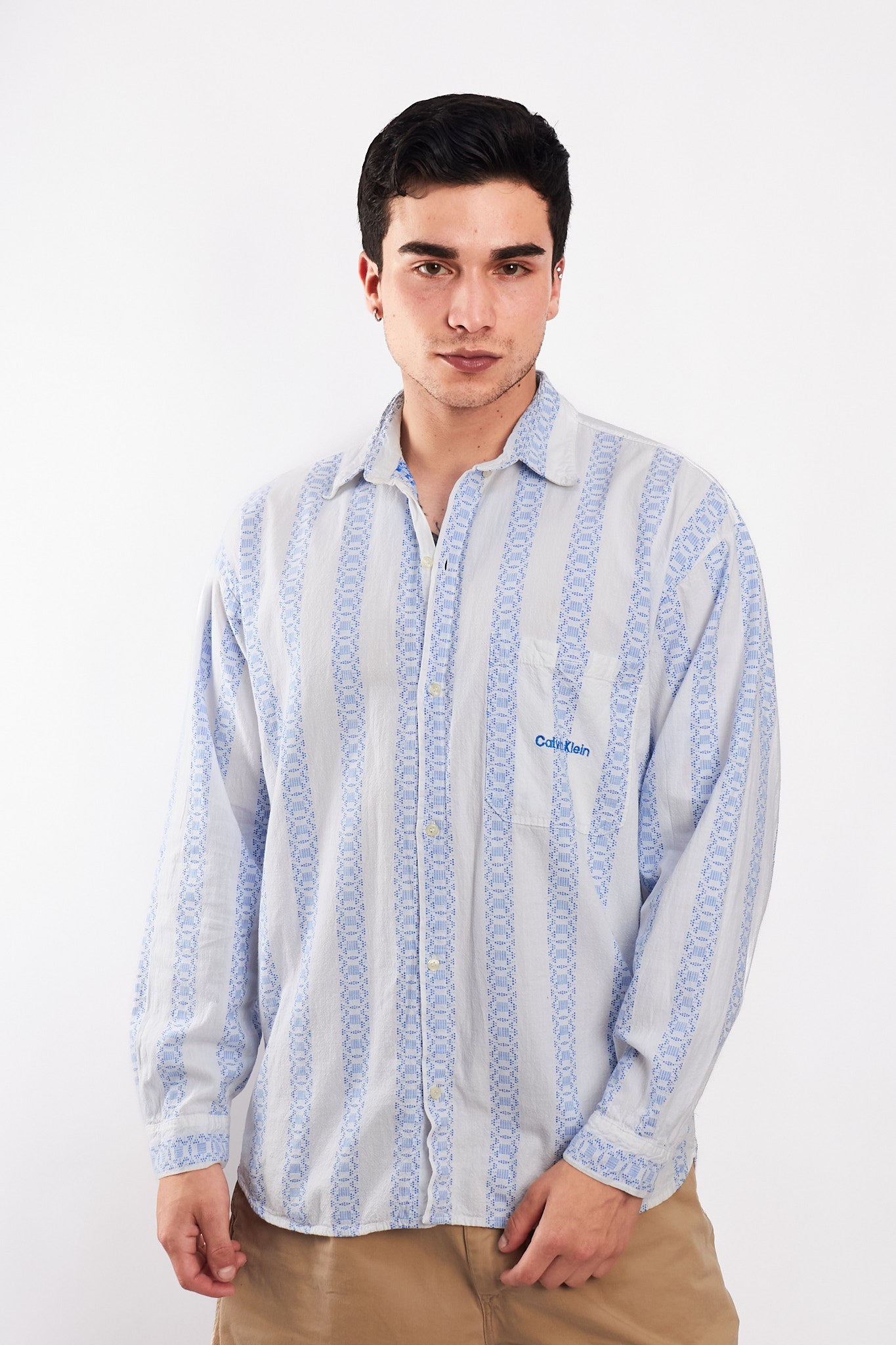 1980 Calvin Klein Linen Shirt (L)