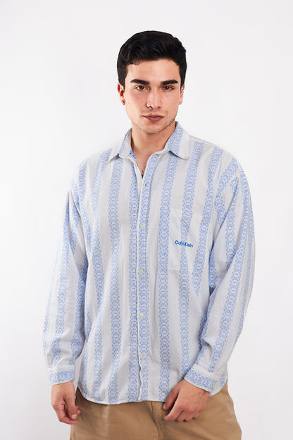 1980 Calvin Klein Linen Shirt (L)