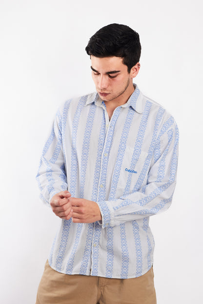 1980 Calvin Klein Linen Shirt (L)