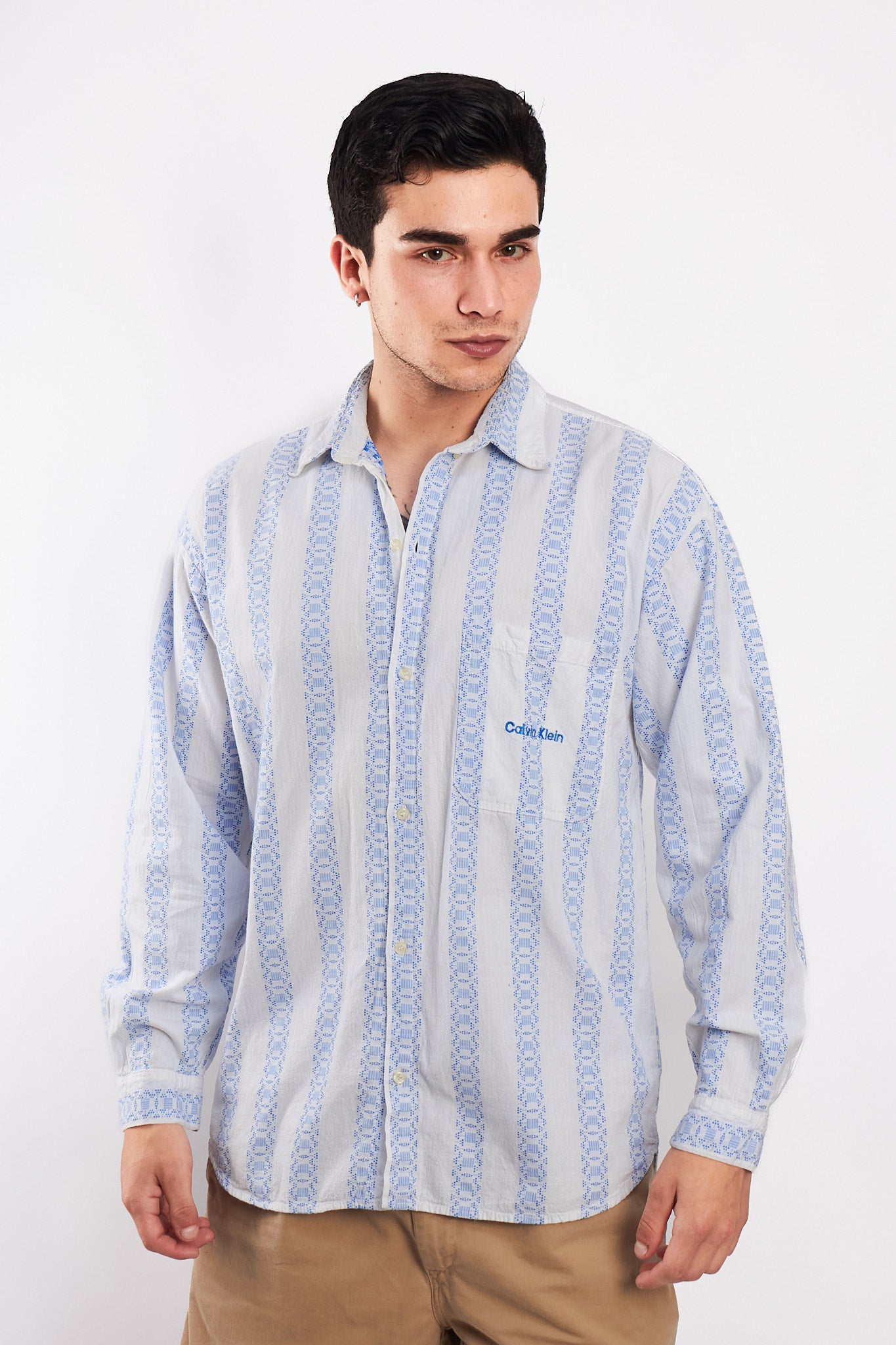 1980 Calvin Klein Linen Shirt (L)