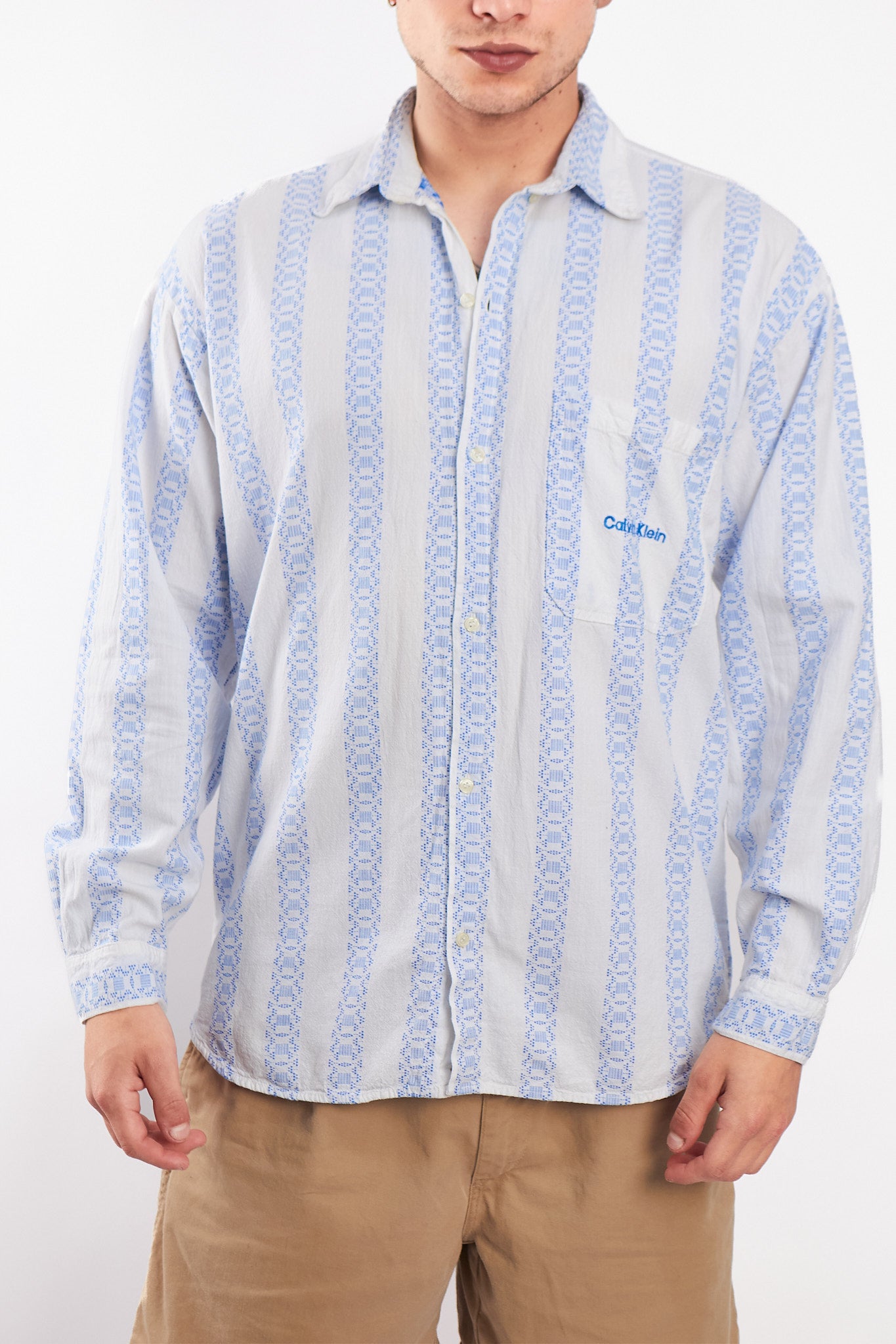 1980 Calvin Klein Linen Shirt (L)