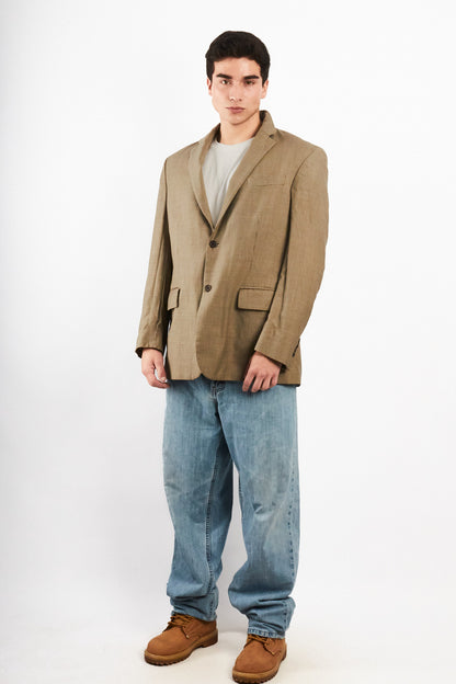 2000 Vintage Nautica Plaid Blazer (L/XL)
