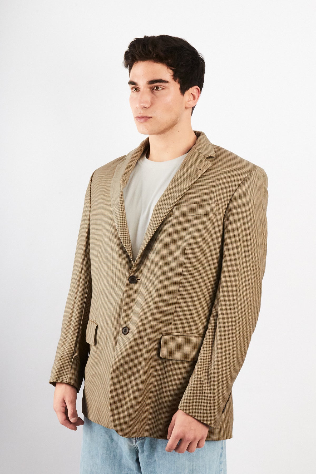 2000 Vintage Nautica Plaid Blazer (L/XL)