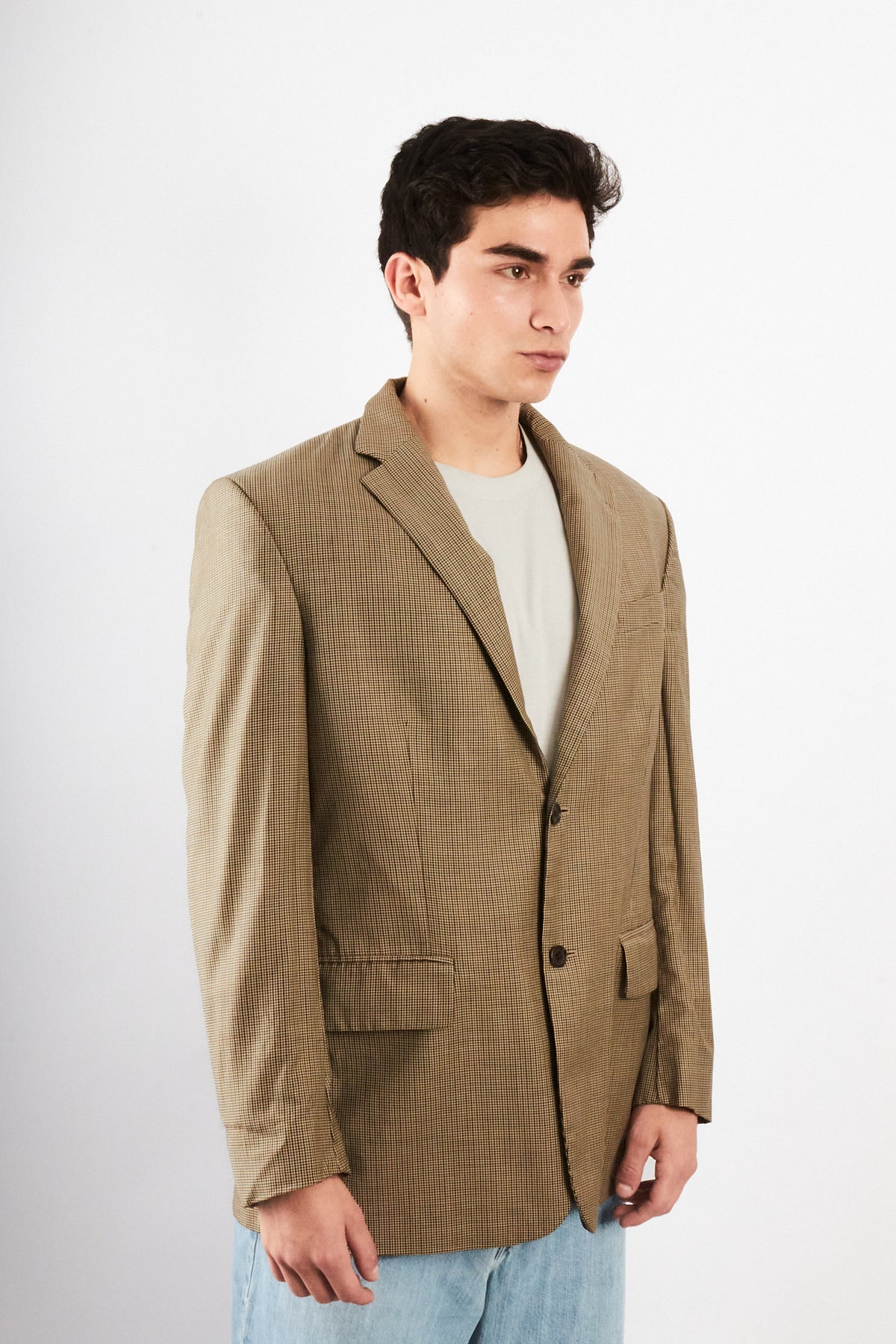 2000 Vintage Nautica Plaid Blazer (L/XL)
