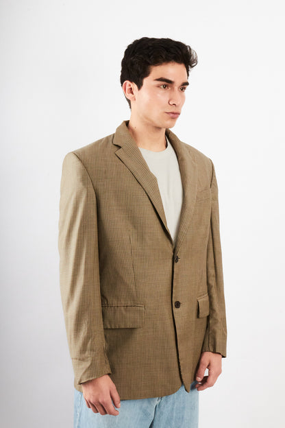 2000 Vintage Nautica Plaid Blazer (L/XL)