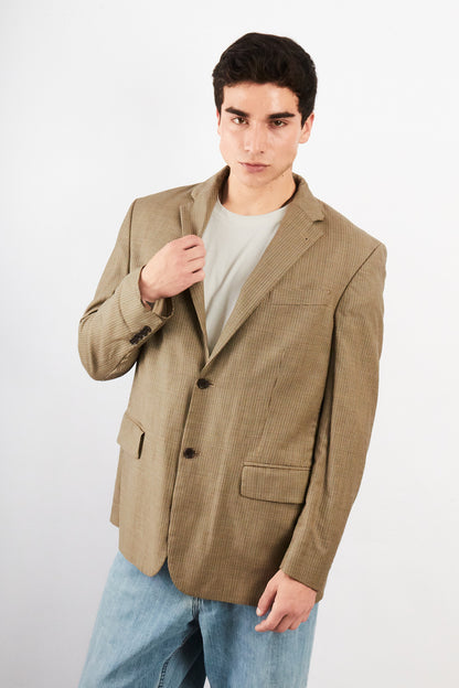 2000 Vintage Nautica Plaid Blazer (L/XL)