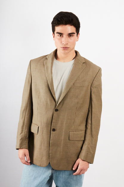 2000 Vintage Nautica Plaid Blazer (L/XL)