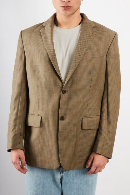 2000 Vintage Nautica Plaid Blazer (L/XL)