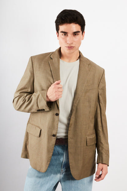 2000 Vintage Nautica Plaid Blazer (L/XL)