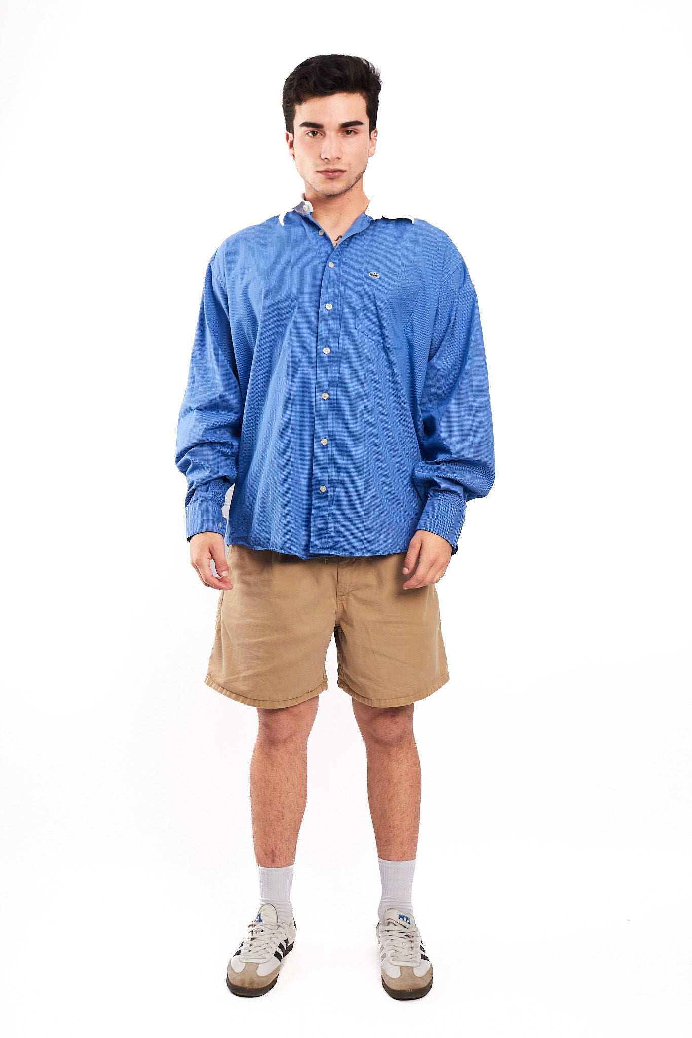 1990 Vintage Lacoste Plaid Shirt (L/XL)