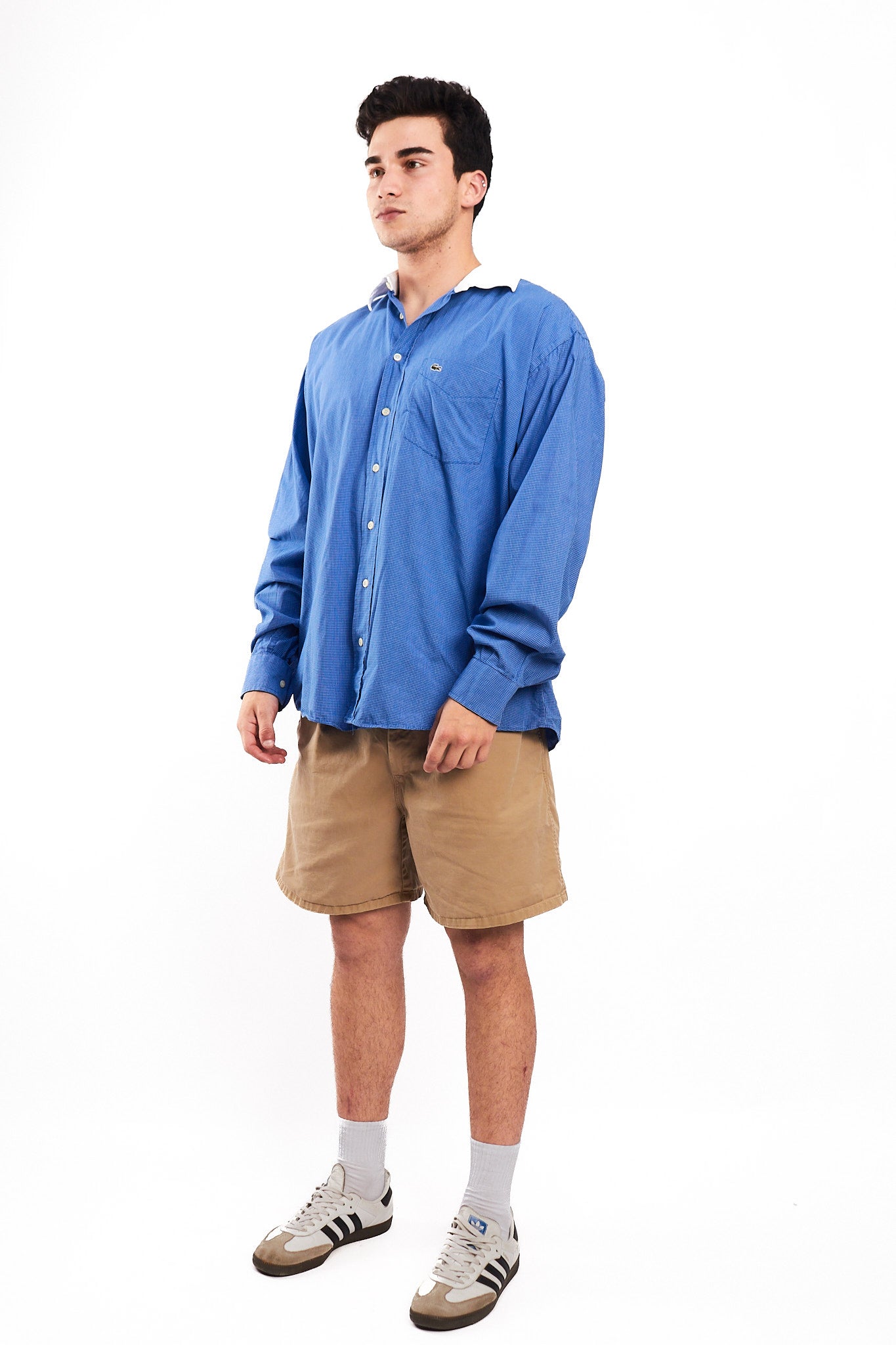 1990 Vintage Lacoste Plaid Shirt (L/XL)