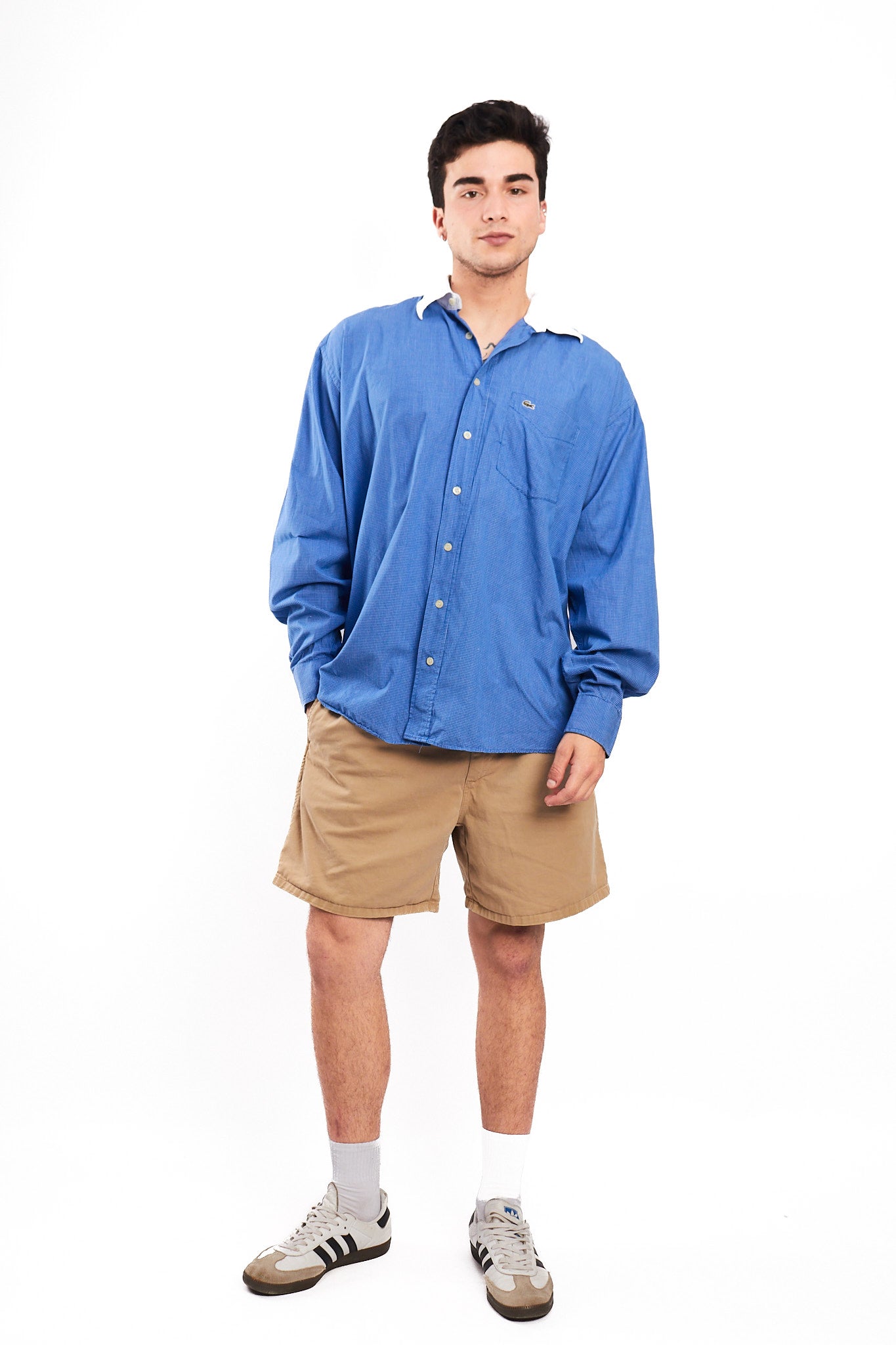 1990 Vintage Lacoste Plaid Shirt (L/XL)