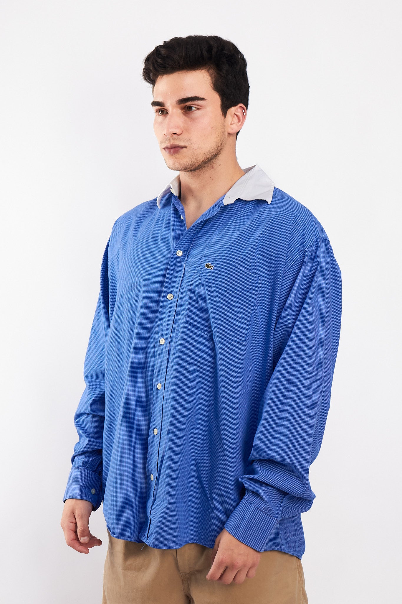 1990 Vintage Lacoste Plaid Shirt (L/XL)