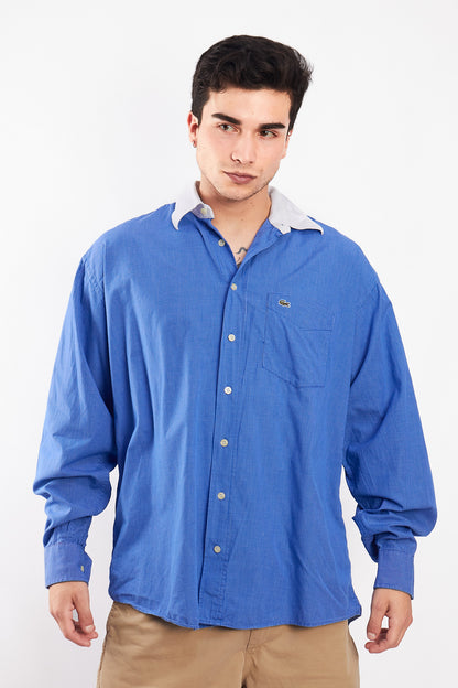 1990 Vintage Lacoste Plaid Shirt (L/XL)