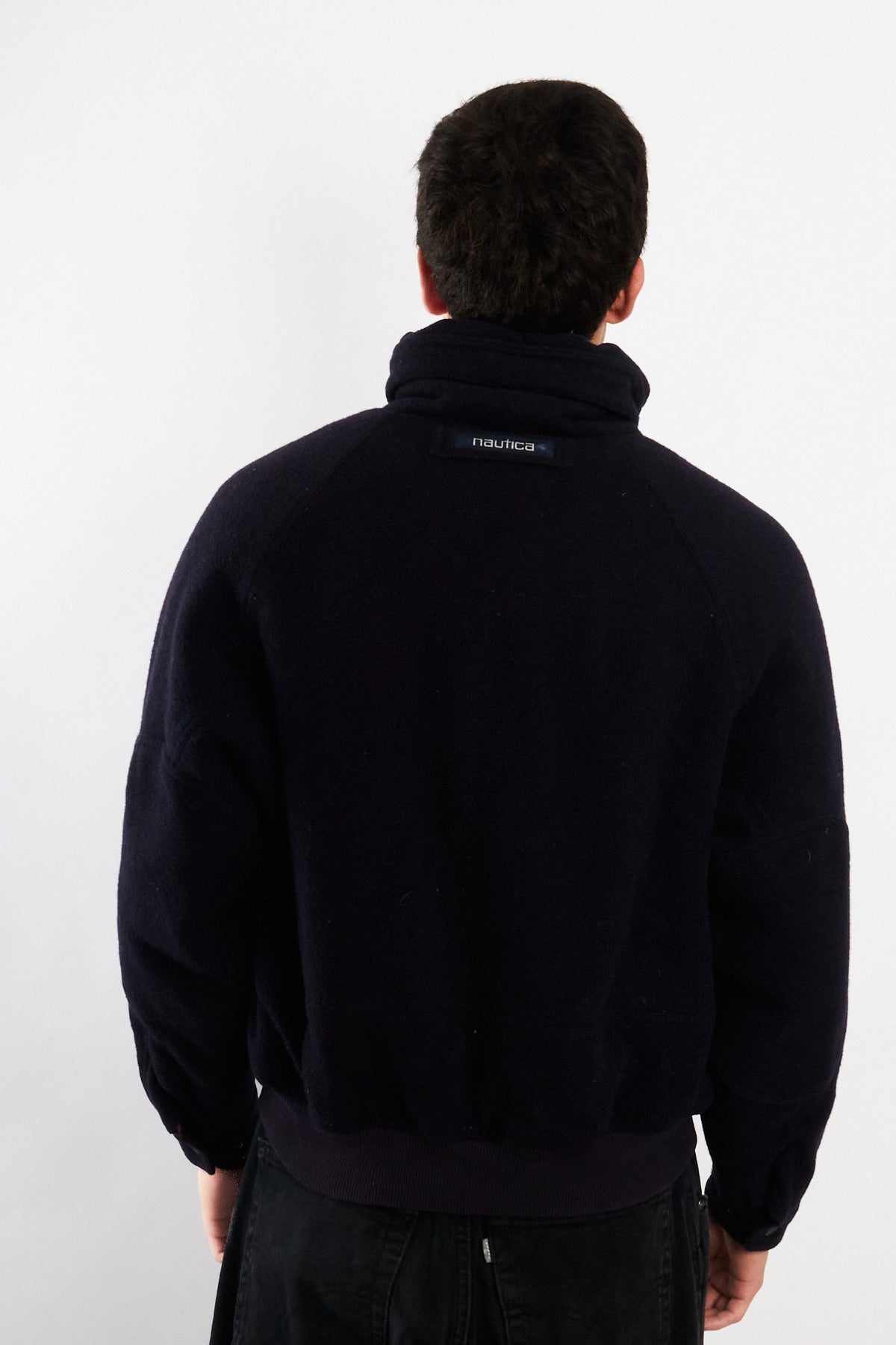 2000 Vintage Nautica Wool Bomber Jacket (M)