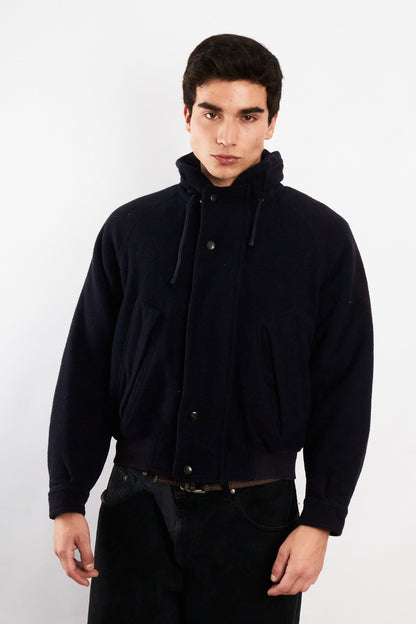 2000 Vintage Nautica Wool Bomber Jacket (M)