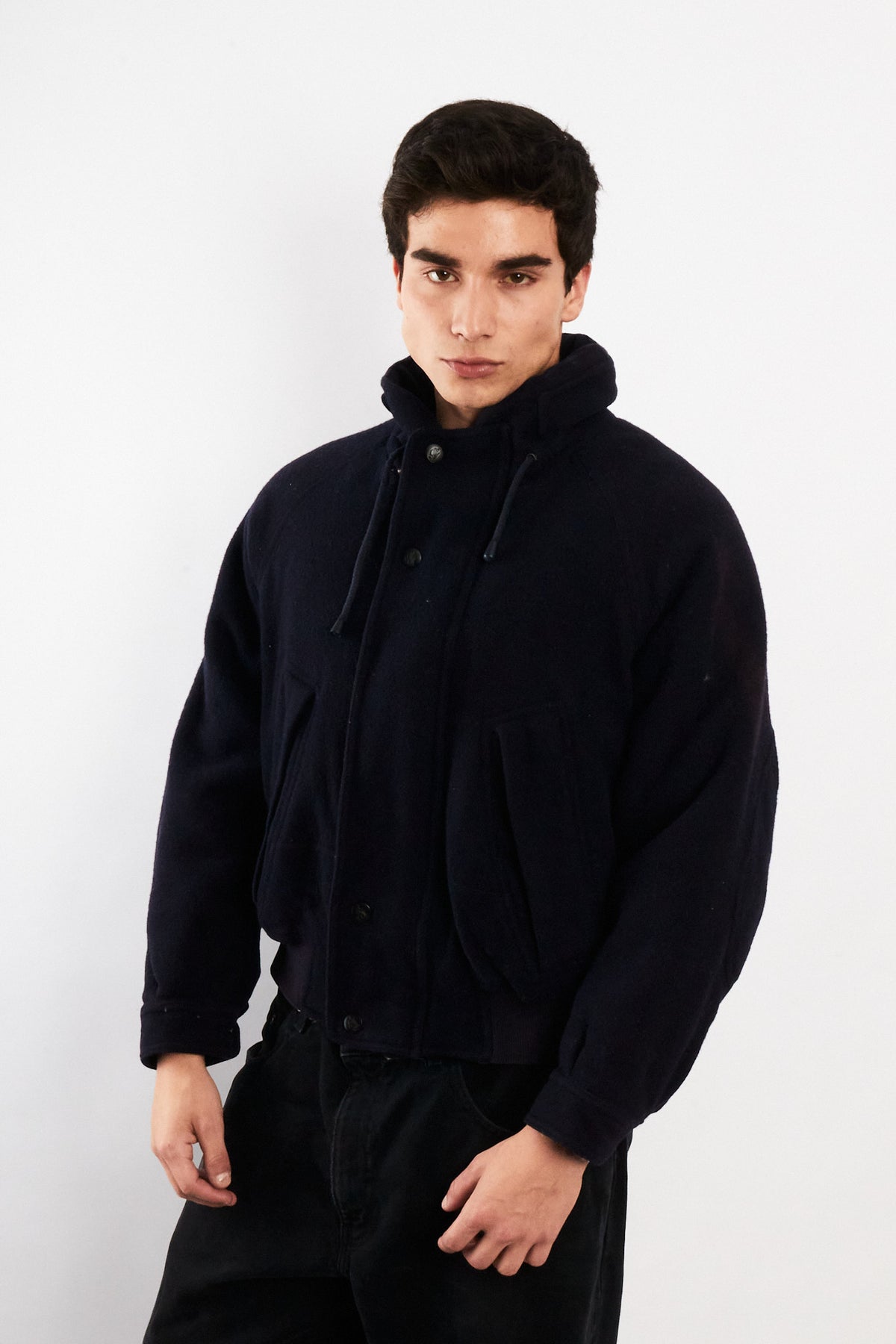 2000 Vintage Nautica Wool Bomber Jacket (M)