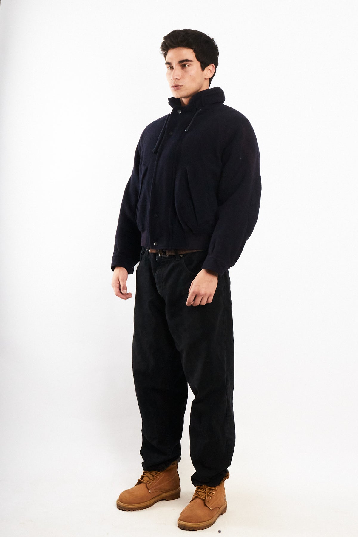 2000 Vintage Nautica Wool Bomber Jacket (M)