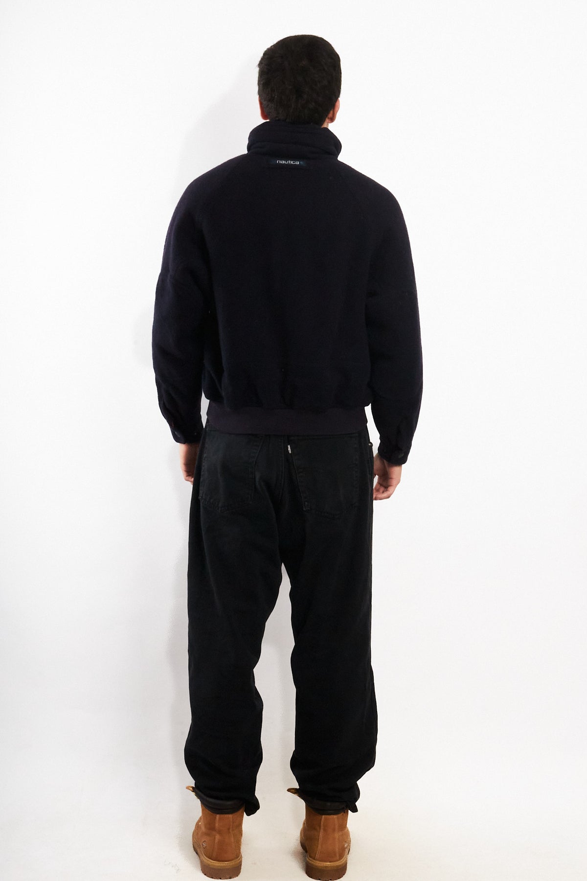 2000 Vintage Nautica Wool Bomber Jacket (M)