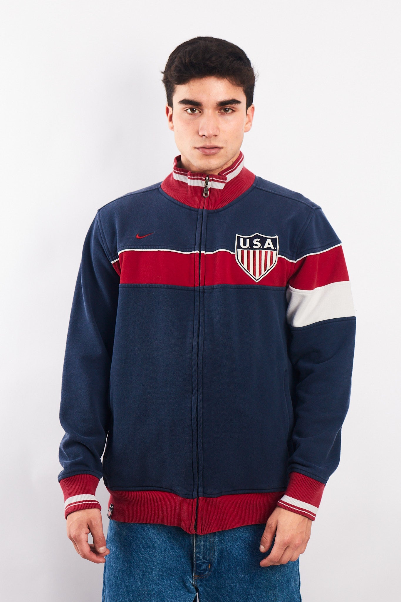 2000 Vintage Nike USA Soccer Team Jacket (M)