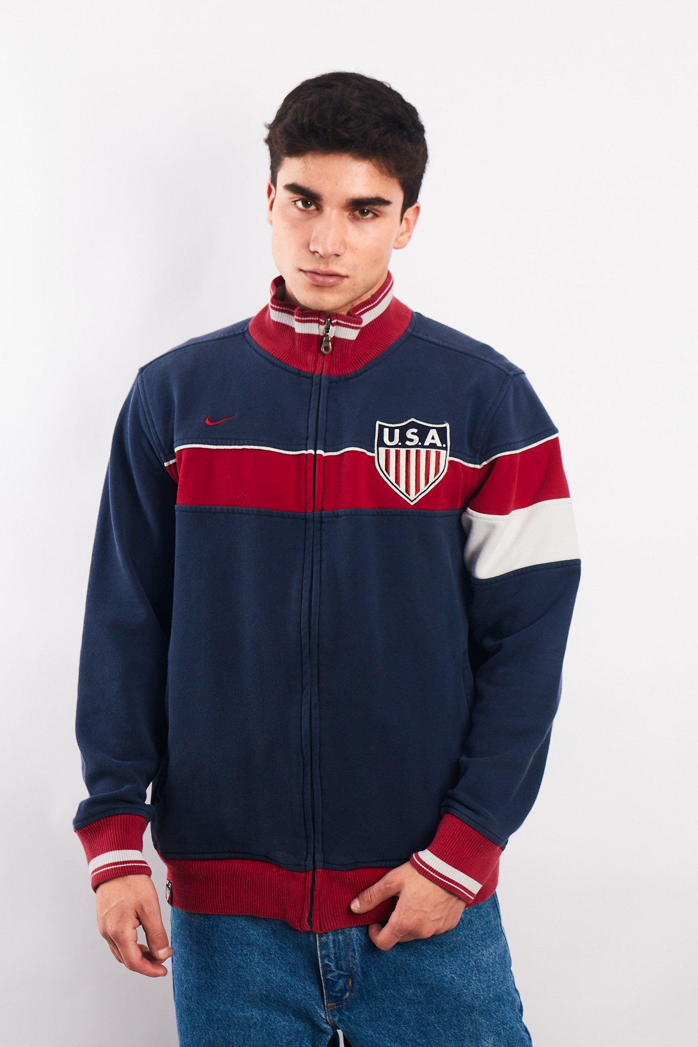 2000 Vintage Nike USA Soccer Team Jacket (M)