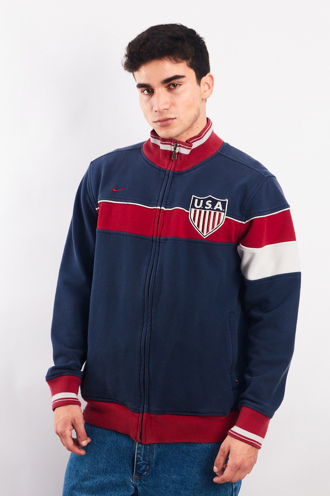 2000 Vintage Nike USA Soccer Team Jacket (M)