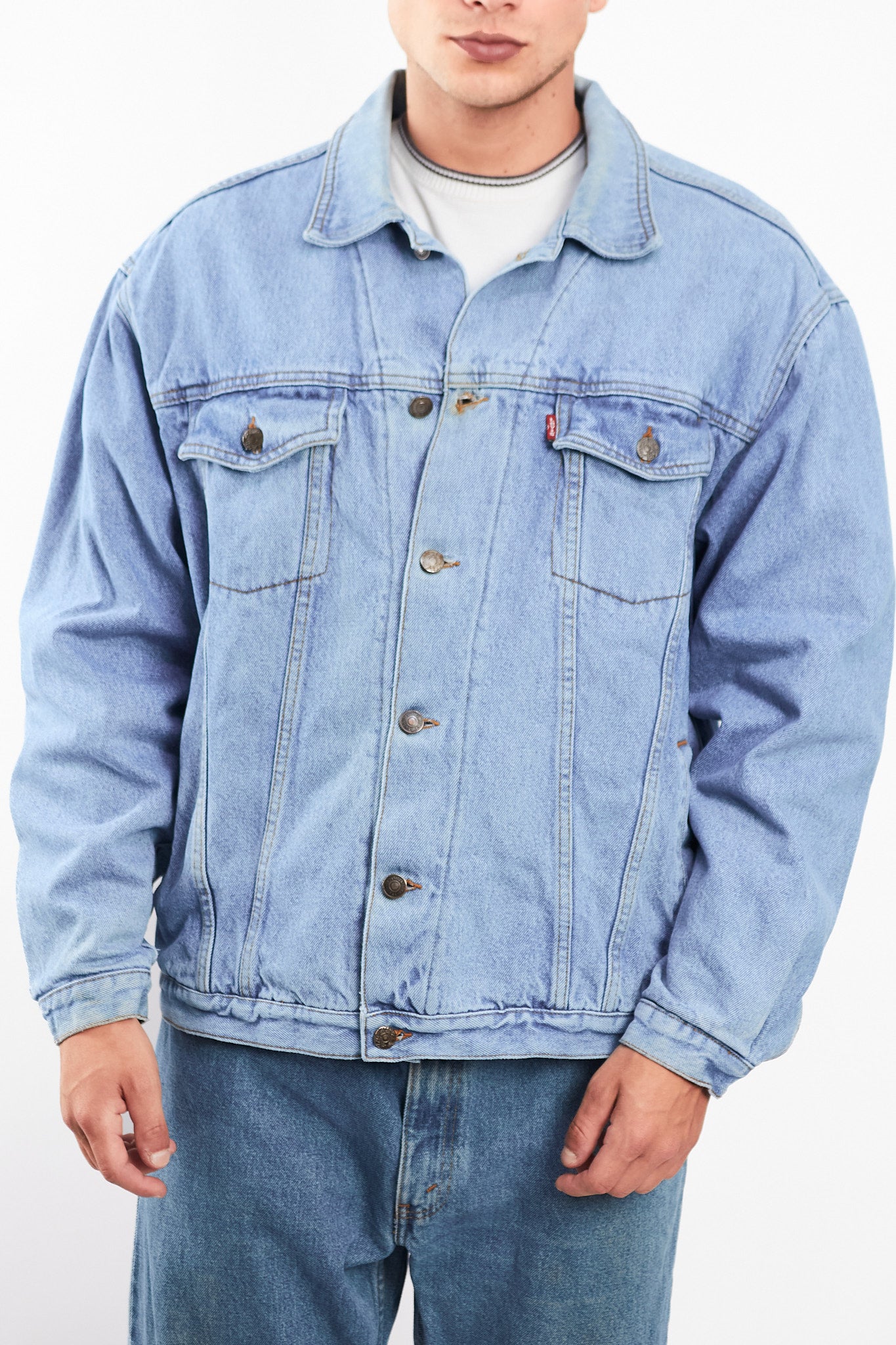 Vintage Levi's Sky Blue Trucker Jacket (M/L)