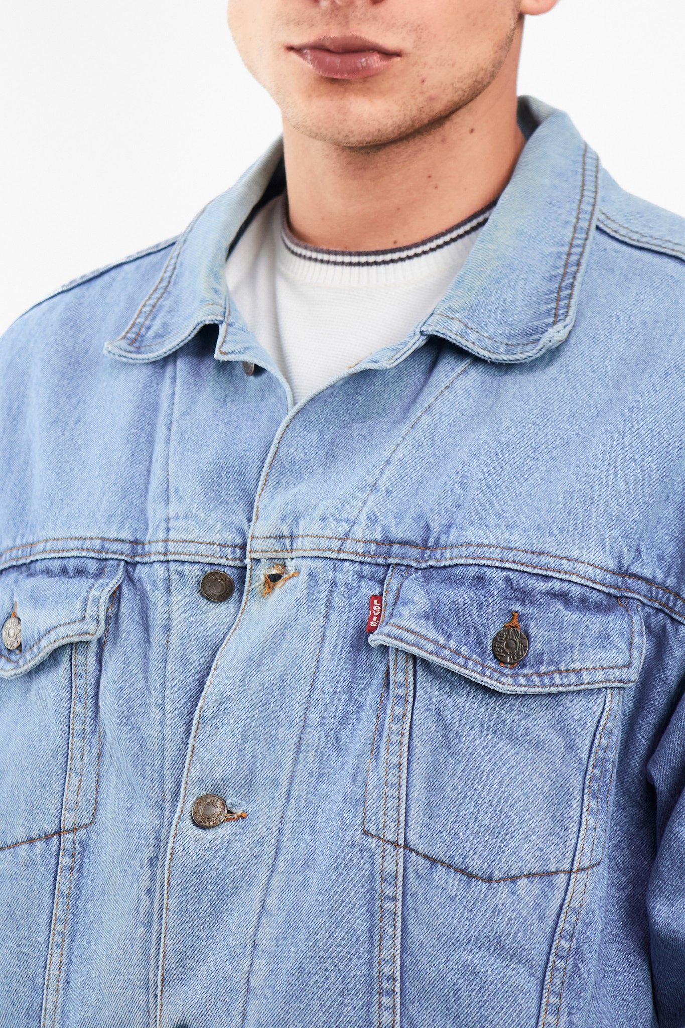 Vintage Levi's Sky Blue Trucker Jacket (M/L)