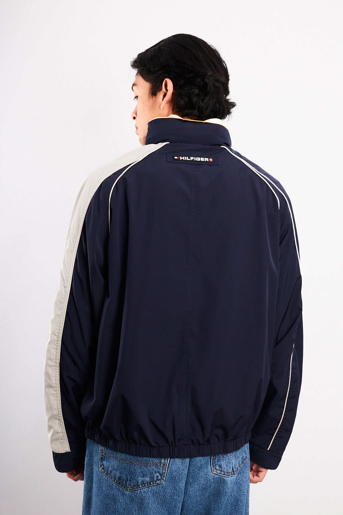 2002 Vintage Tommy Hilfiger Waterstop Spellout Reversible Jacket (M/L)
