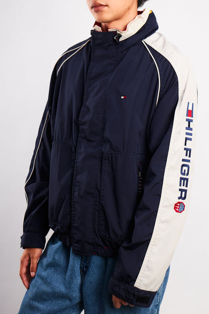 2002 Vintage Tommy Hilfiger Waterstop Spellout Reversible Jacket (M/L)