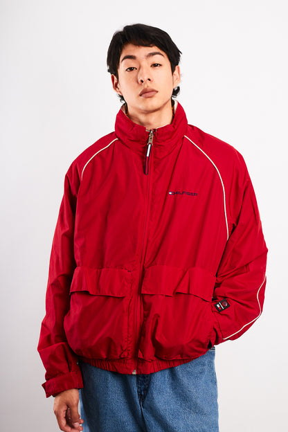 2002 Vintage Tommy Hilfiger Waterstop Spellout Reversible Jacket (M/L)