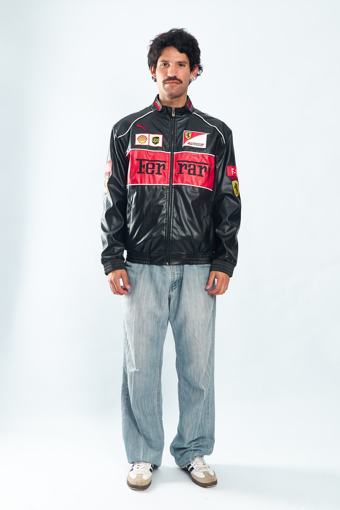 Ferrari Vegan Leather Racing Jacket