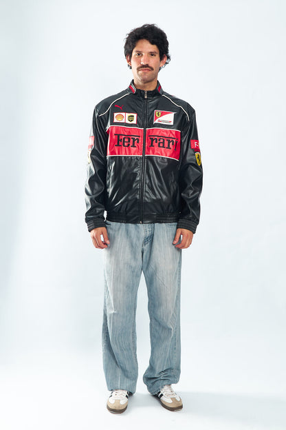 Ferrari Vegan Leather Racing Jacket
