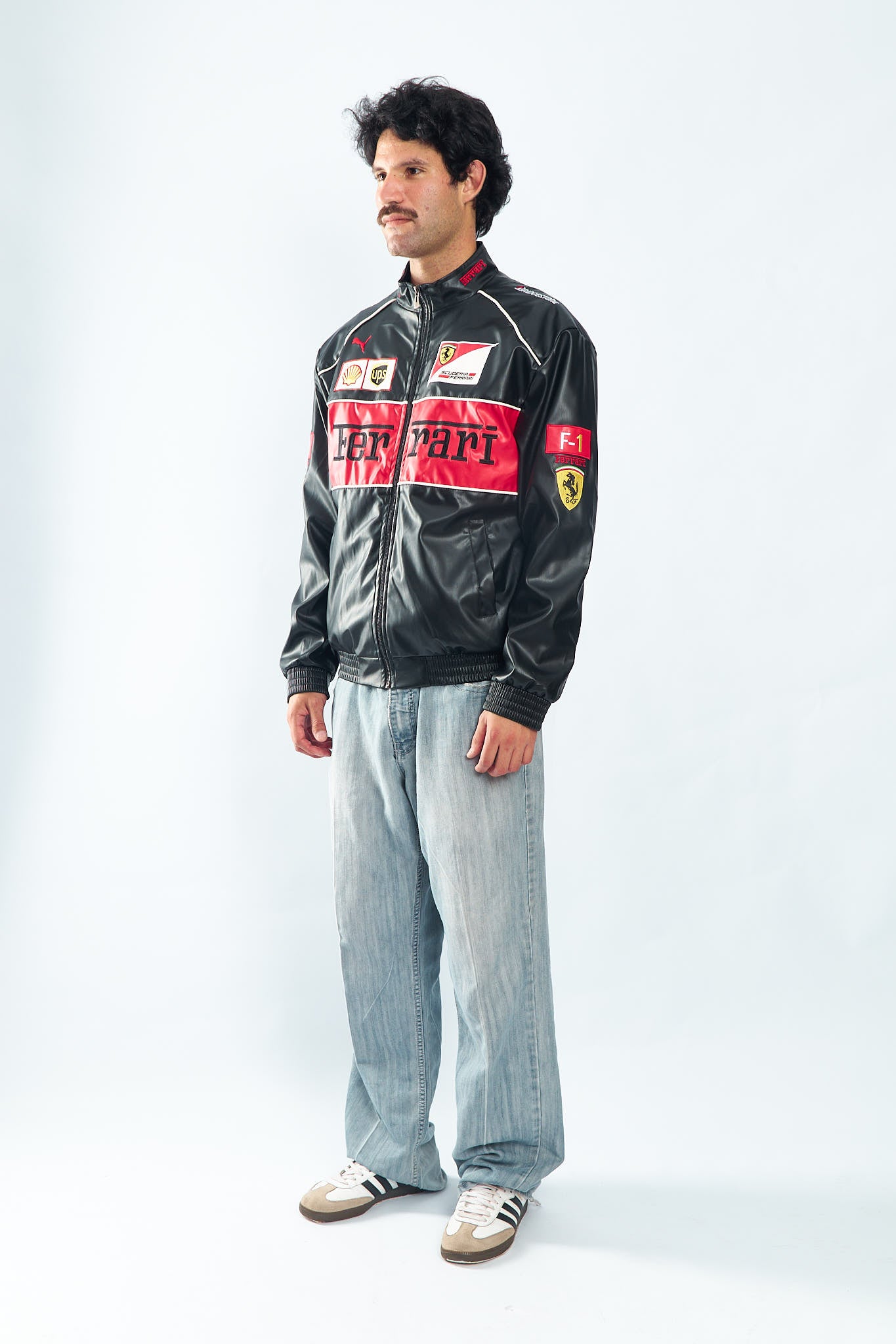 Ferrari Vegan Leather Racing Jacket