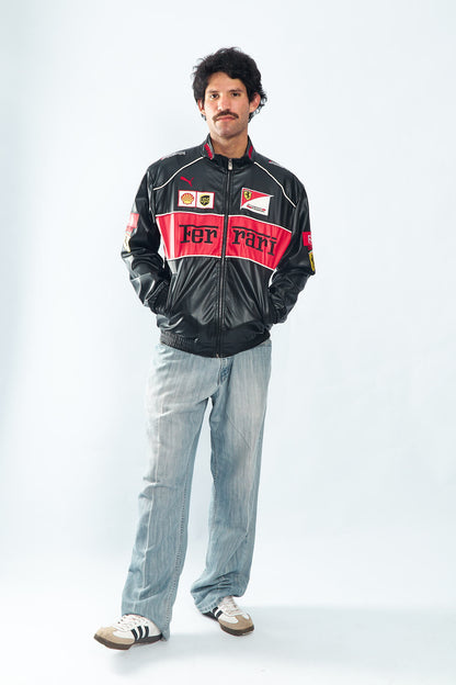 Ferrari Vegan Leather Racing Jacket
