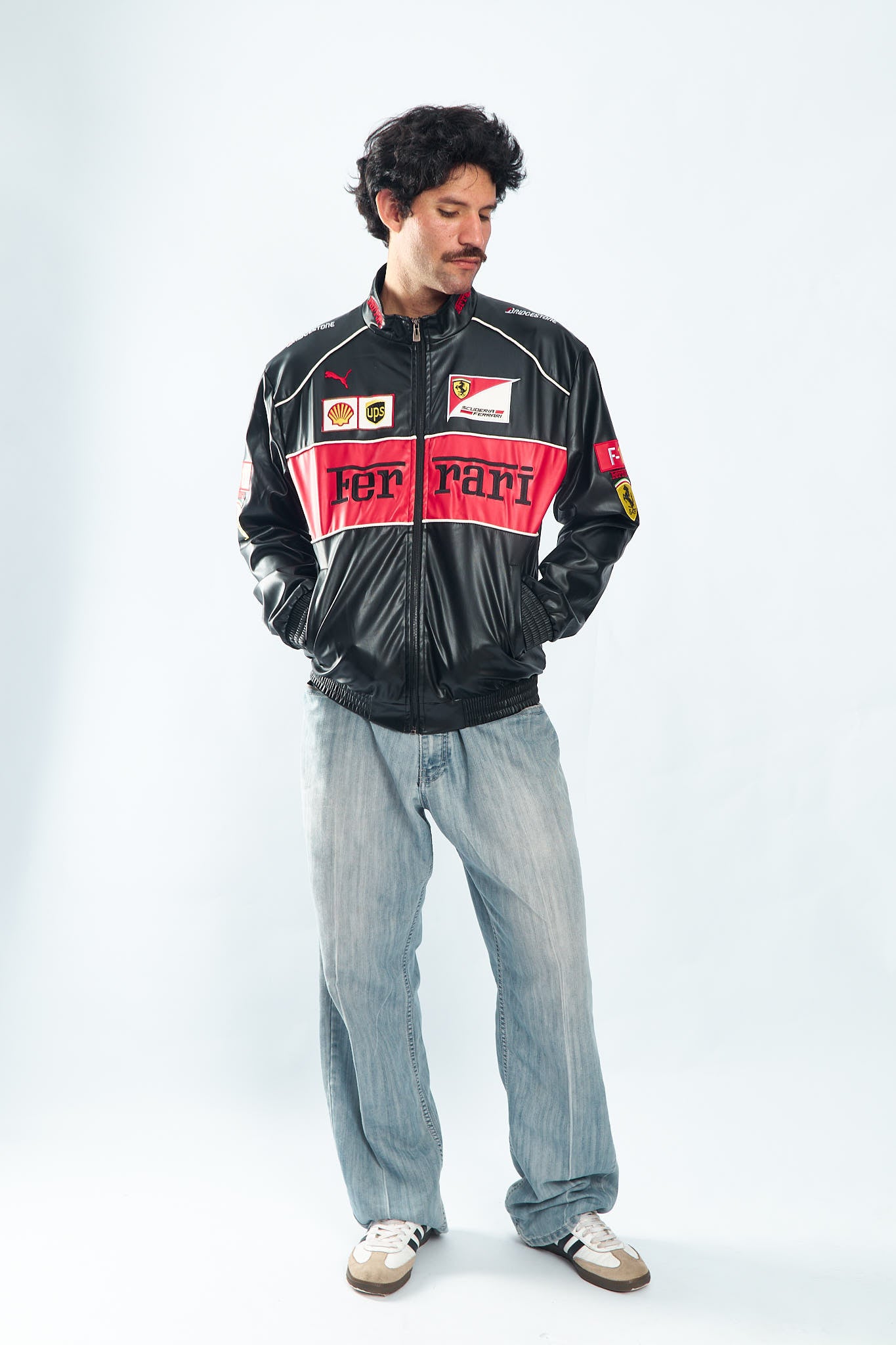 Ferrari Vegan Leather Racing Jacket