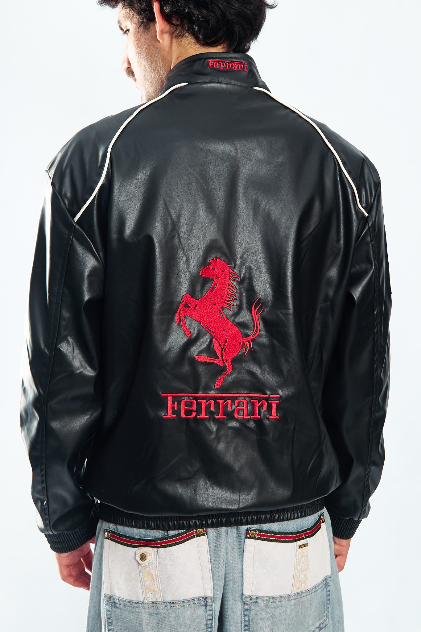Ferrari Vegan Leather Racing Jacket