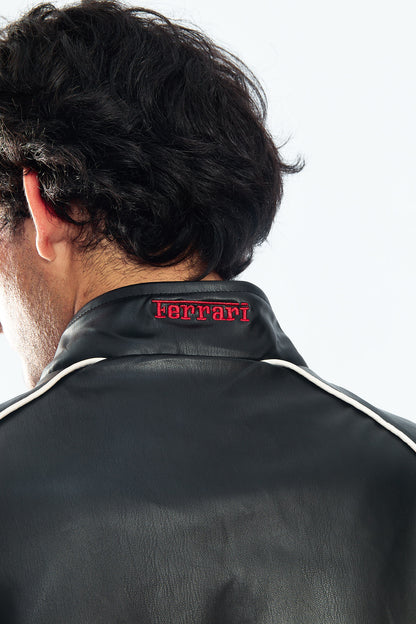 Ferrari Vegan Leather Racing Jacket