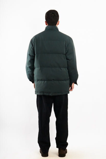 2000 Vintage Yve Saint Laurent Forest Green Down Puffer Coat (M/L)
