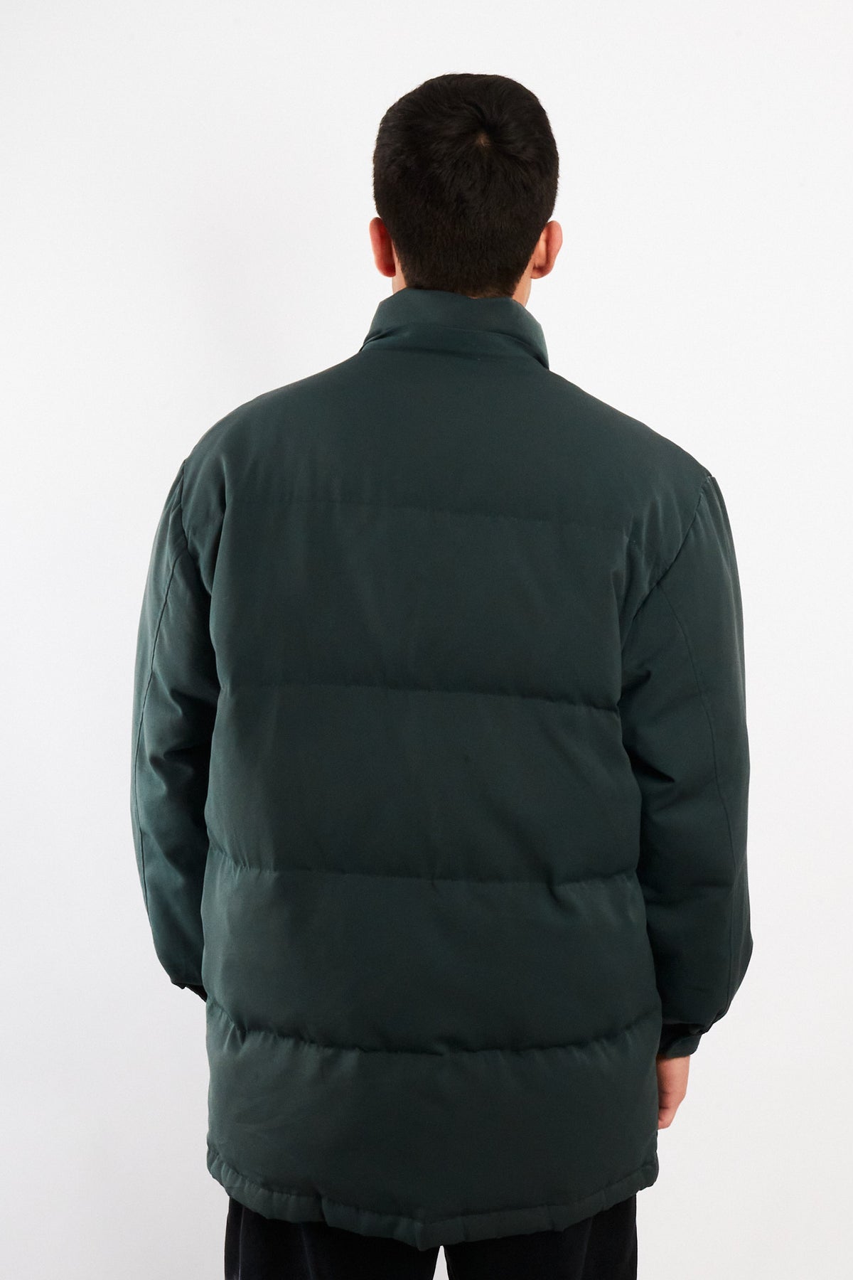 2000 Vintage Yve Saint Laurent Forest Green Down Puffer Coat (M/L)