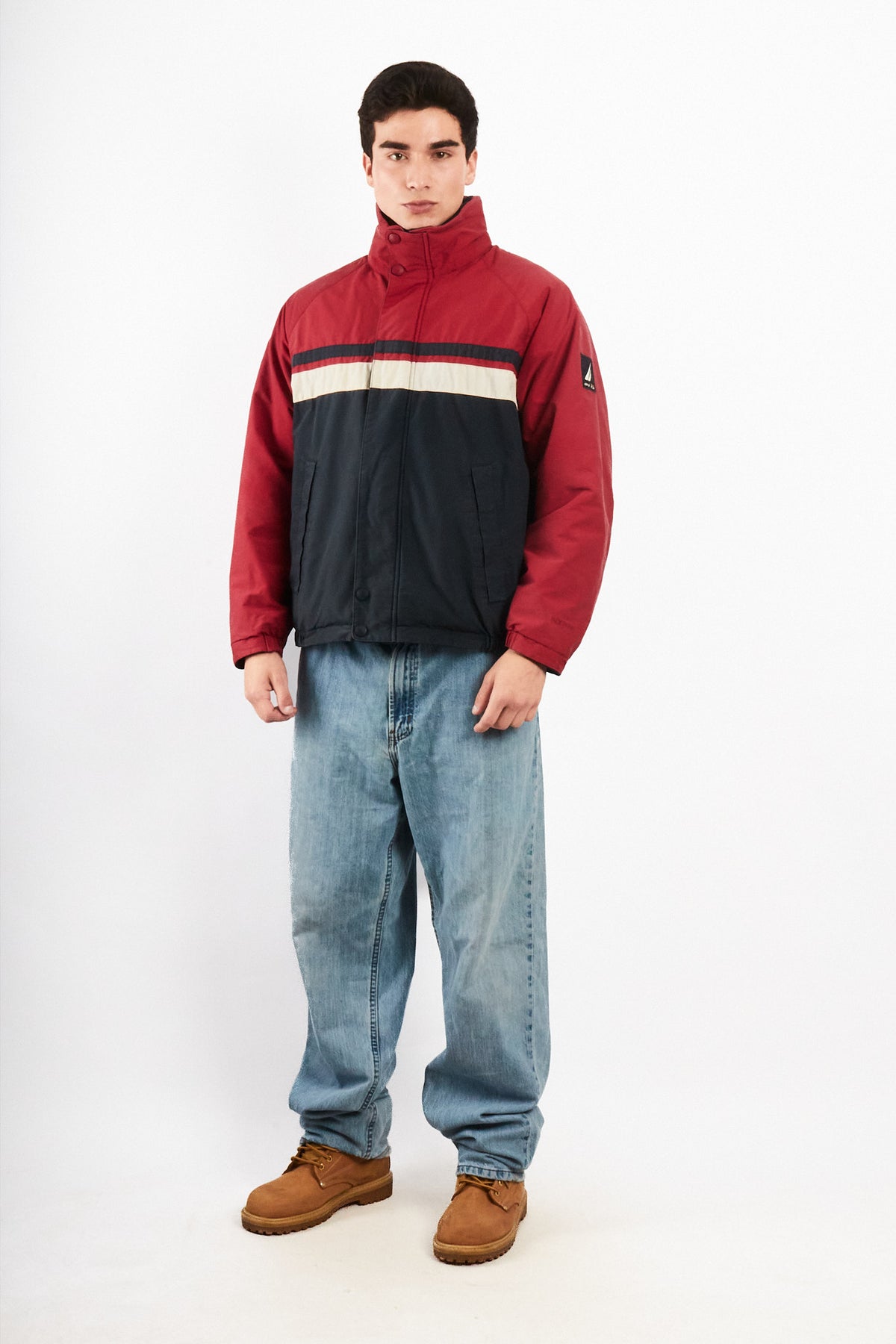 2000 Vintage Nautica Colorblock /Polar Jacket (M)