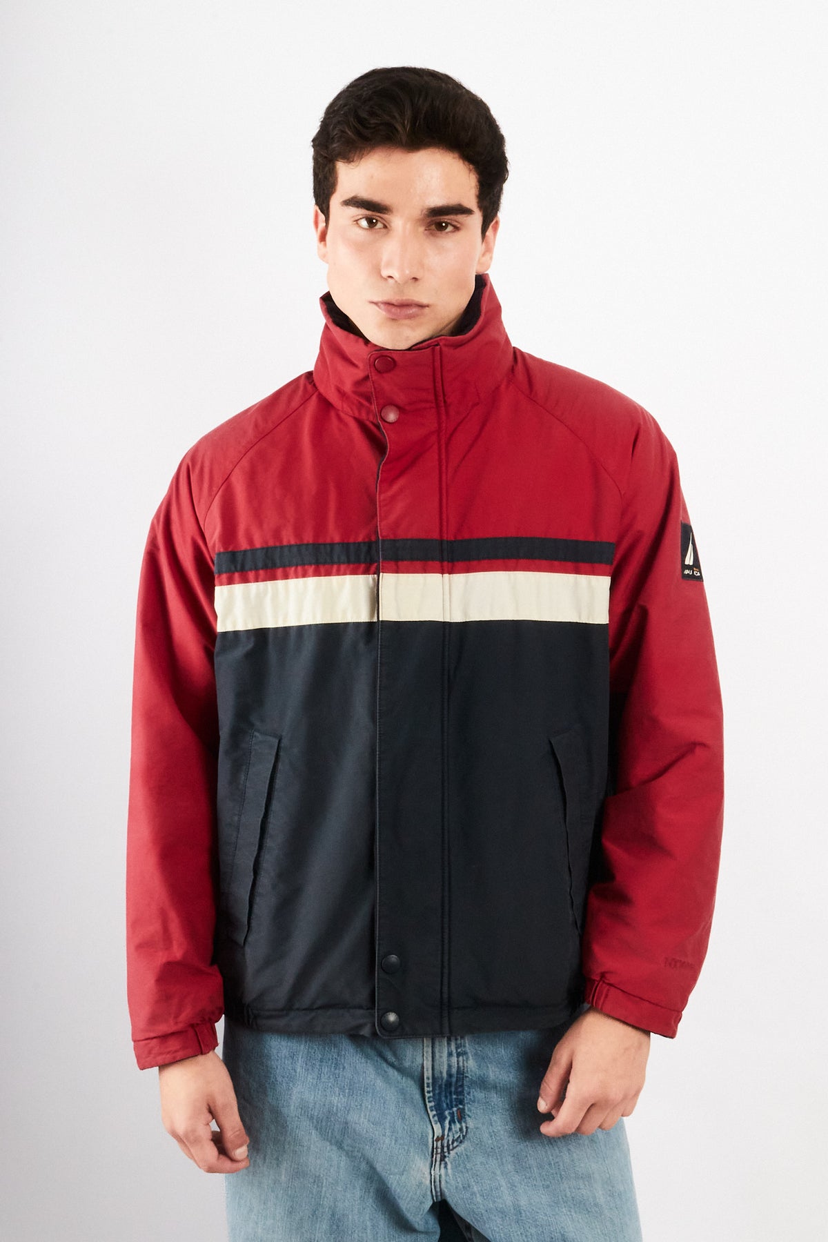 2000 Vintage Nautica Colorblock /Polar Jacket (M)
