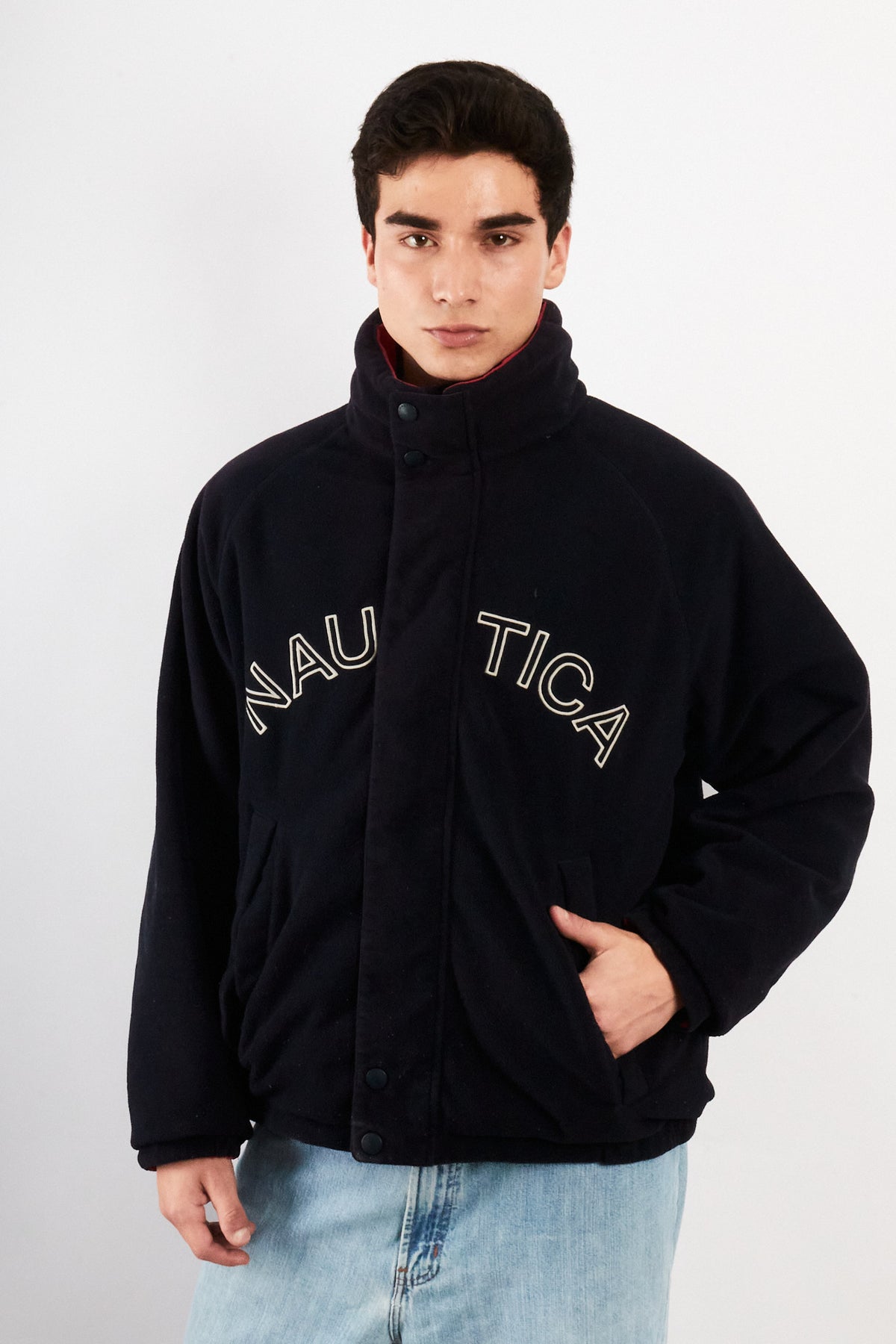 2000 Vintage Nautica Colorblock /Polar Jacket (M)