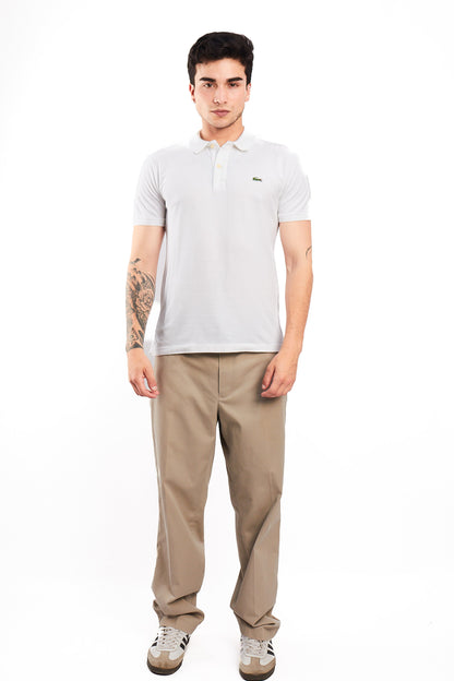 2000 Lacoste White Polo Shirt (M)