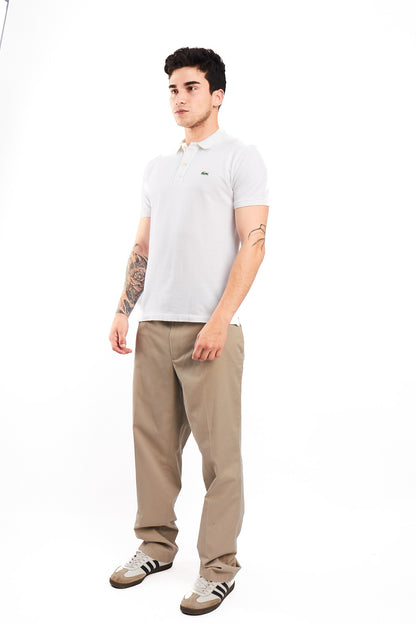 2000 Lacoste White Polo Shirt (M)