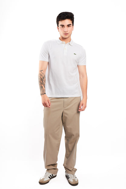 2000 Lacoste White Polo Shirt (M)