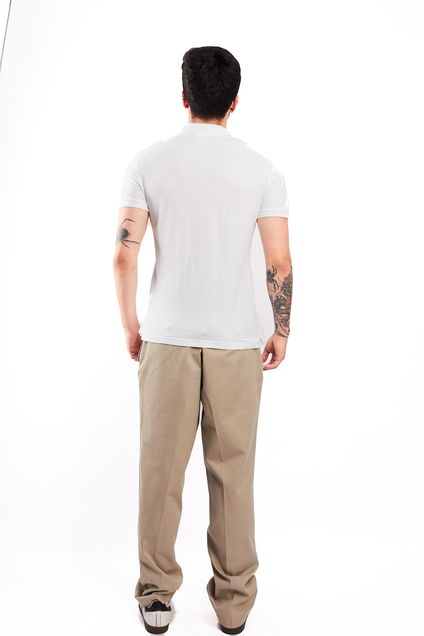 2000 Lacoste White Polo Shirt (M)