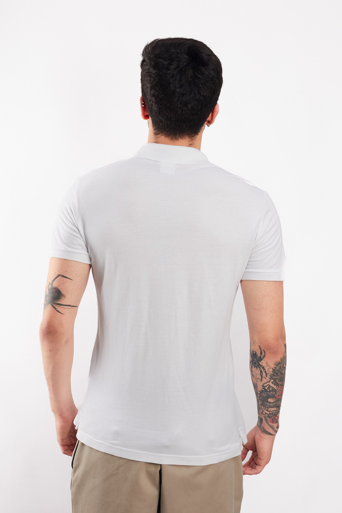 2000 Lacoste White Polo Shirt (M)